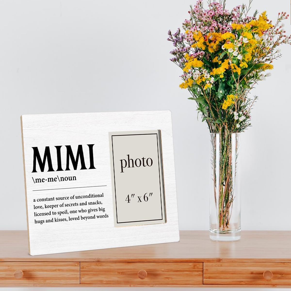 Mimi Picture Frame - Mothers Day & Birthday Gifts for Grandmother - 4 x 6 Inch Wooden Photo Frame - Image 6