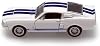 Kinsmart White - Scale 138 1967 Ford Shelby Mustang GT-500 diecast car White