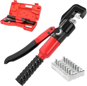 Hydraulic Crimping Tool 45KN Battery Cable Crimper Tool with 8 Dies