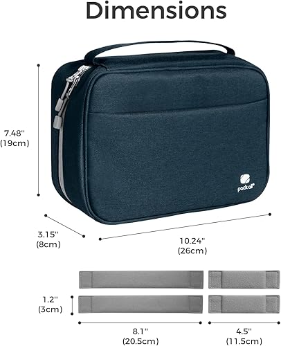 Miniatura 6 de pack all Organizador electrónico Plus, bolsa organizadora de cables de mayor capacidad, funda de transporte a prueba de golpes, bolsa de