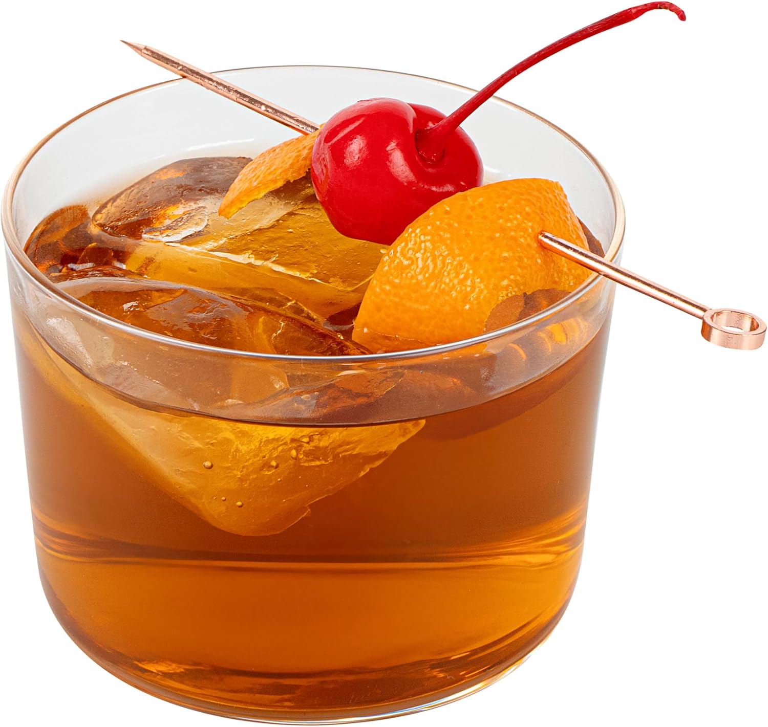 Restaurantware Rocks Glasses 24 Count 7.5 Ounces Handcrafted Spanish Style Tumblers Dishwasher Safe Versatile Drinkware Crystal-Clear Glass for Cocktails and Wine Sheer Rim Design Clear - Image 9