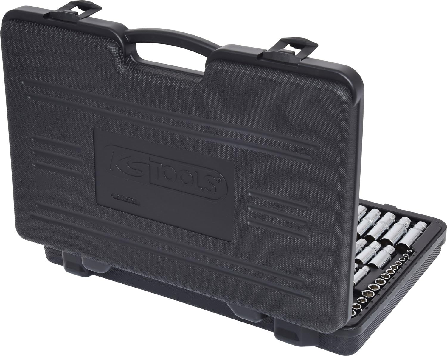 KS Tools 918.0724 CHROMEplus Zestaw podw. kluczy nasadowych,124-szt, 1/4"+3/8"+1/2"