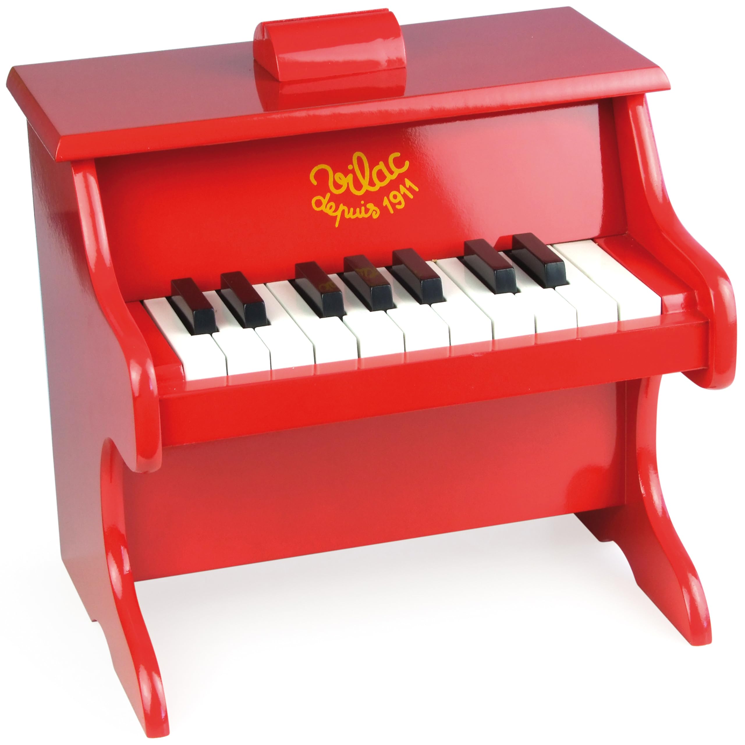 Vilac Vilac8317 - Pianoforte Rosso Con Punteggi, Multicolore-image