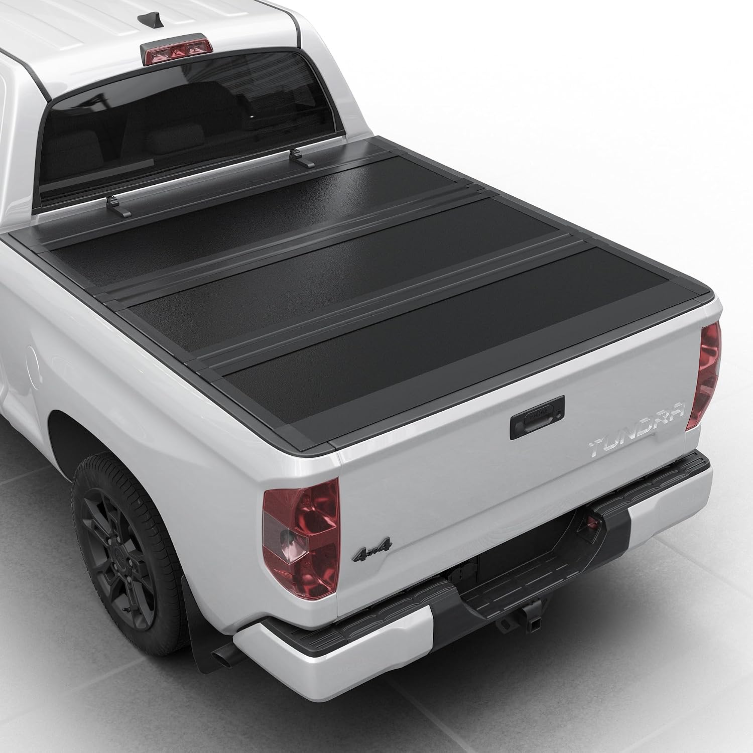 Toptiny Low Profile Flip Up Truck Bed Tonneau Cover Fits 2007-2021 Toyota Tundra 5'6" Bed (66.7")