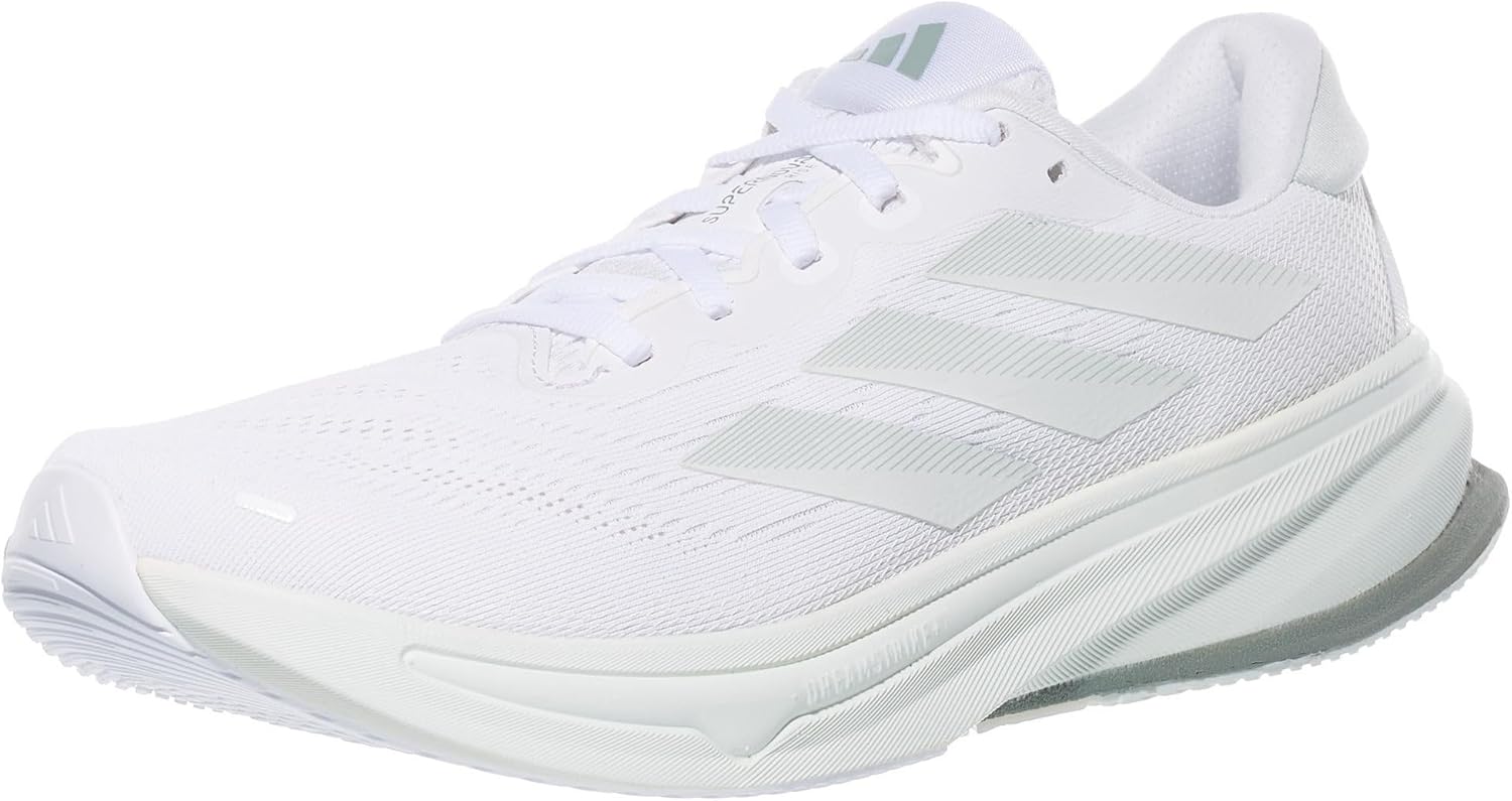 Adidas, Womens, Supernova Rise 2 Running Shoes, White/Crystal Jade/Silver Green, 8.5, B - Medium