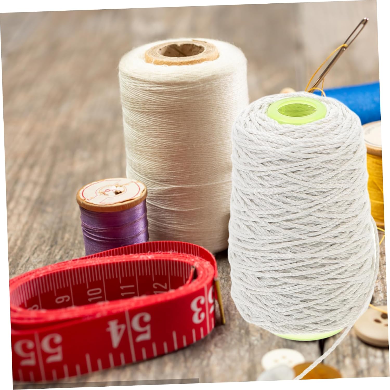 Totority Thick Cotton Twine Hemp Rope Garden Twine String for Crafts DIY Supply Heavy Duty Wrapping