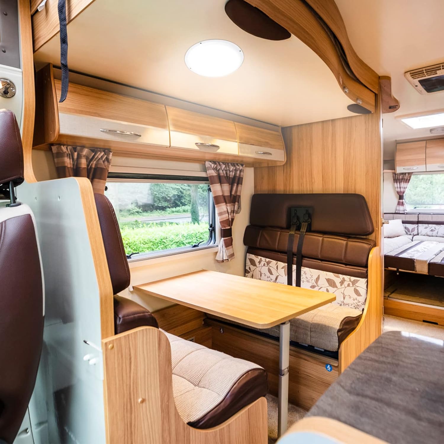 LED 8.5inch Scare Light,Lamp for Outdoor,Ceiling Light,Work Light for RV,Touring Car,Camping,Truck and Yacht,Cool White