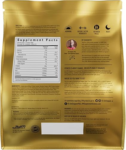 Vista 33 de Pro Jym Supplement Science - Proteína en Polvo de claras de huevo, leche, proteína de suero aislada y caseina micelar