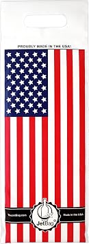 Jet Bag USA FLAG - The Original ** ABSORBENT ** Reusable & Protective Bottle Bags - SINGLE - MADE IN THE USA