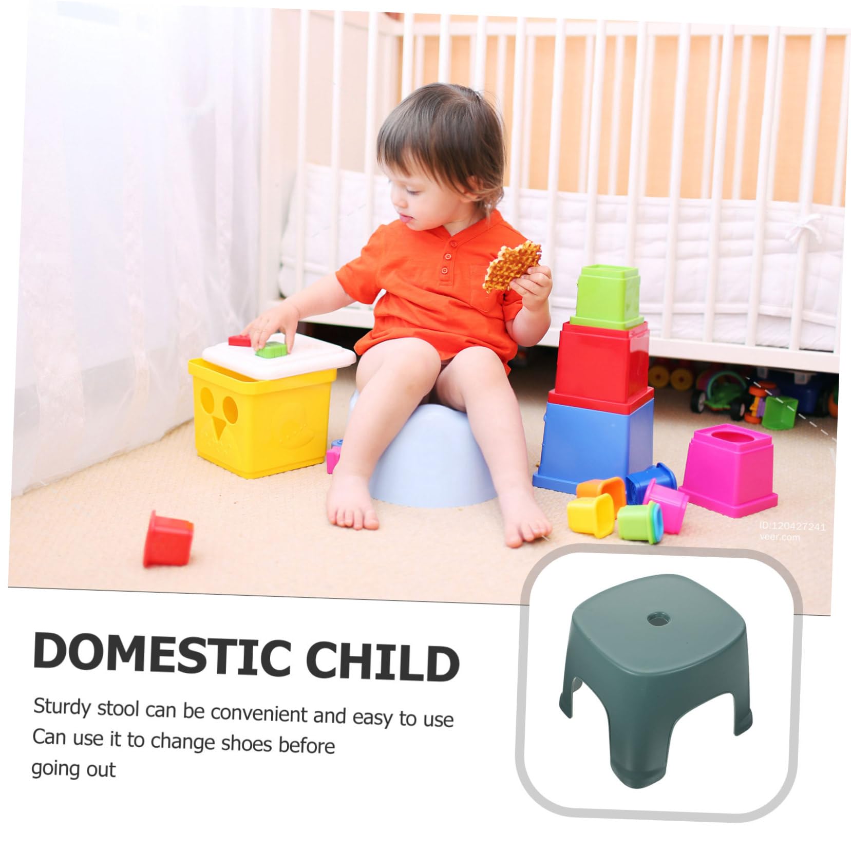 HONMEET Toilet Foot Stool Plastic Step Stool for Bathroom Stepping Stool for Toilet Squat Stool for Adults and Lightweight for Potty Training and Everyday Use