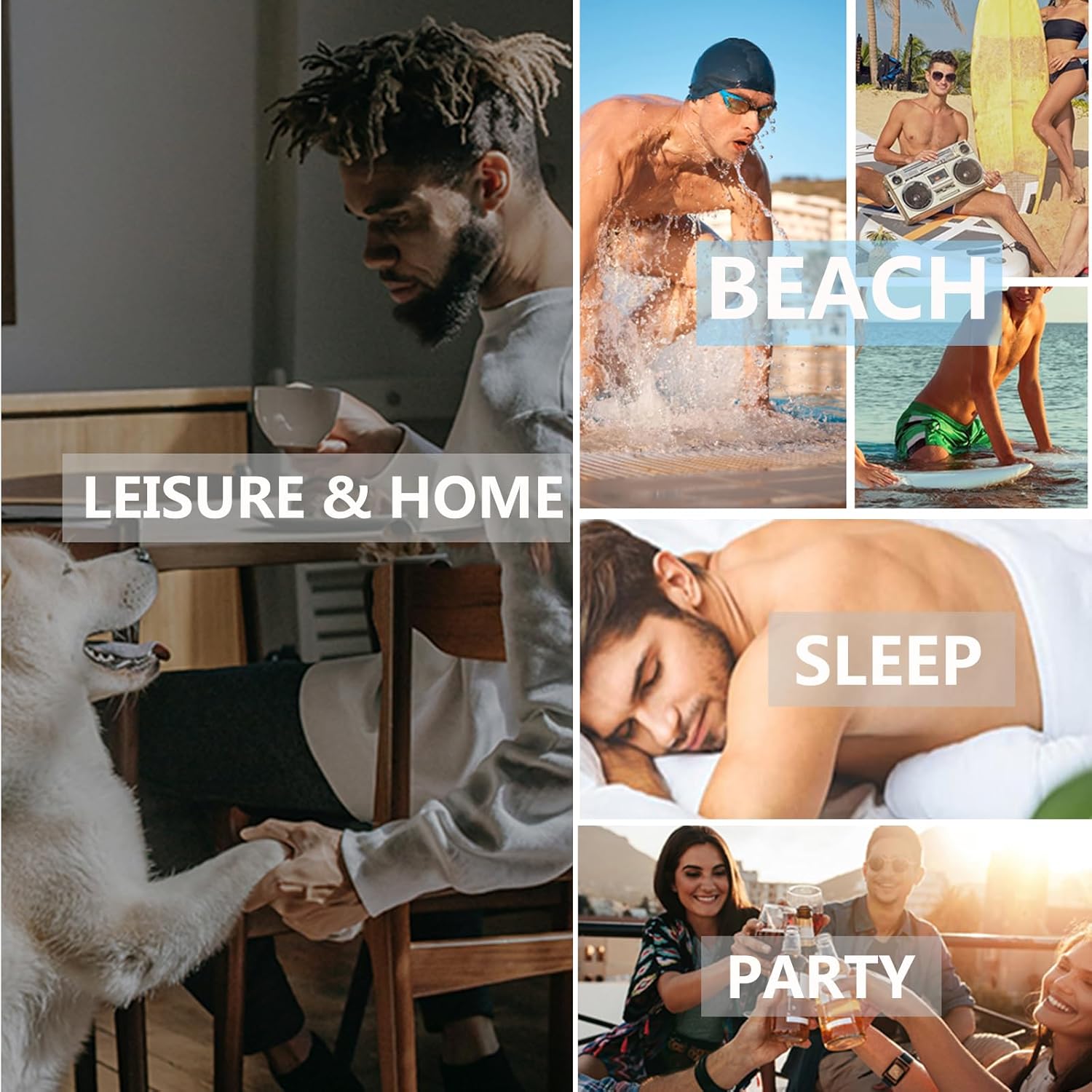 ZONBAILON Men's Boxers, G-String Backed Pouch Thongs with Skirting, Sexy Sleep Shorts Silky Pajama Underwear, Split Side - Image 2