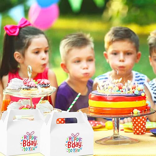 Vista 25 de Lainrrew 30 cajas de dulces a dos aguas, pequeñas cajas de regalos de fiesta de Navidad, caja de regalo de papel kraft para decoraciones de fiesta