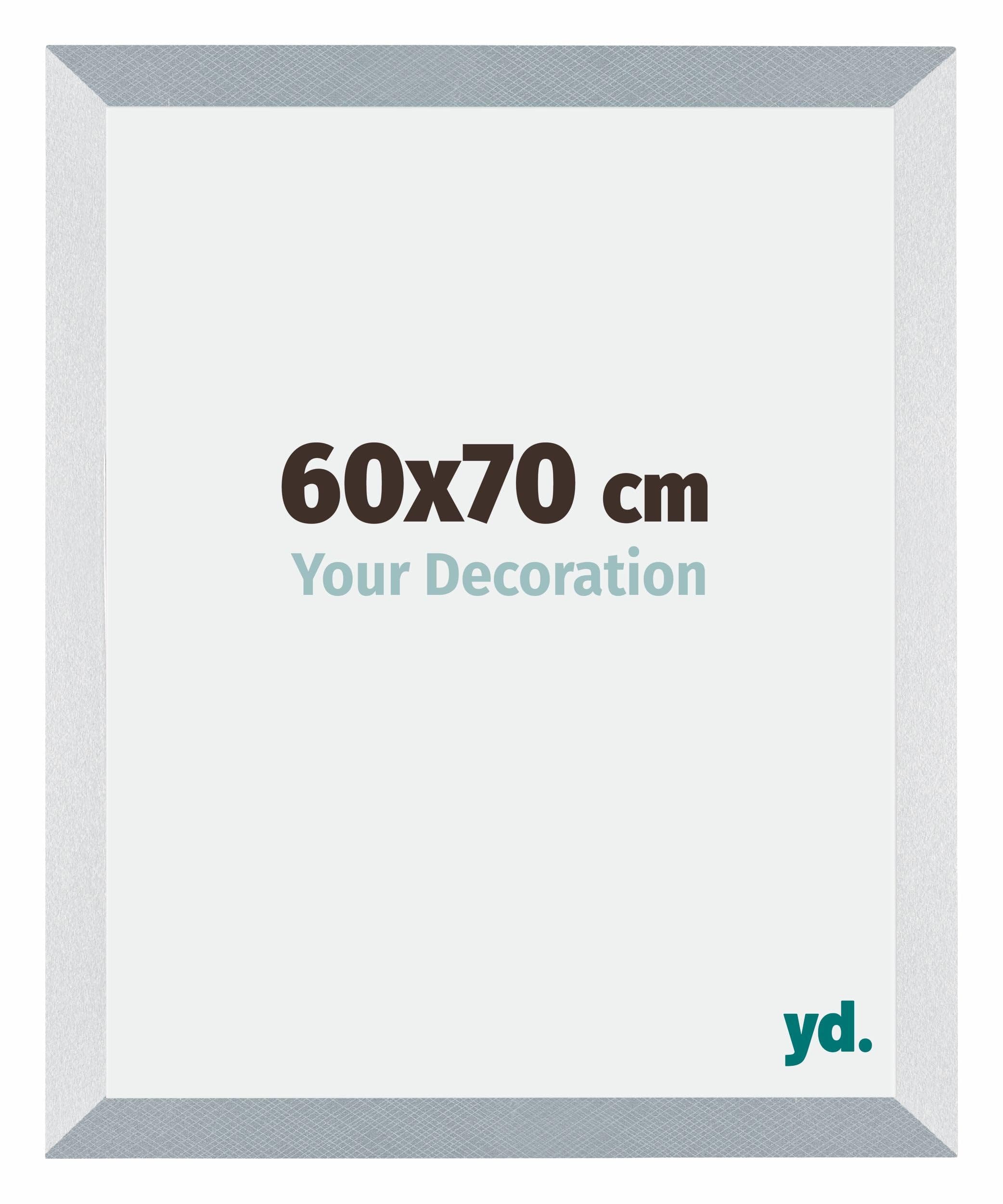 Your Decoration - Picture Frame 60x70 cm - Aluminum Brushed - Decorative Wall Frame in MDF with Antireflection - Frame 60x70 - Mura — image 1