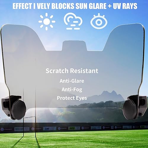 Miniatura 3 de Football VisorYouth Football Visors for HelmetClear Visor Fit Youth&Adult Football Helmet with Clips (Clear)