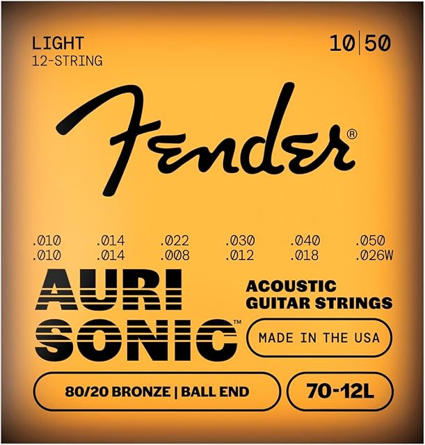 Fender 80/20 Bronze 12-String Acoustic Strings