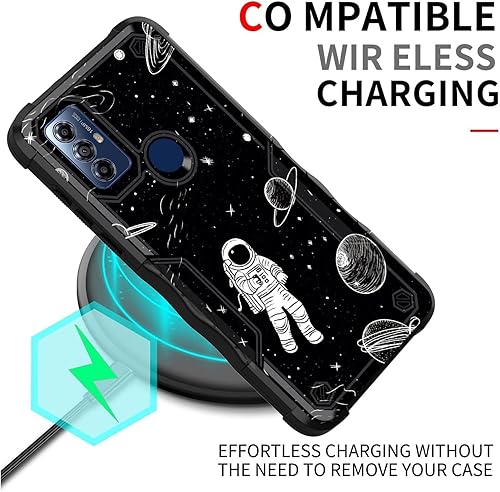 Miniatura 5 de Funda para Moto G Play 2023, funda para Moto G Pure, Moto G Power 2022, doble capa protección contra caídas de grado militar de 10 pies