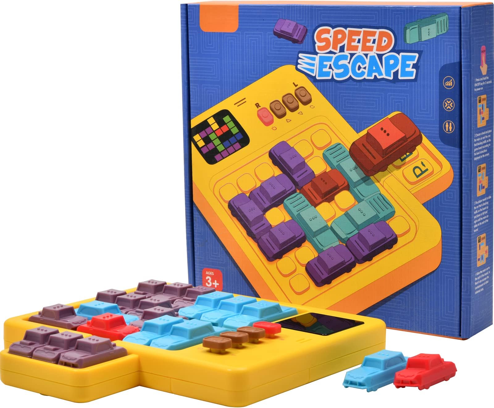Super Slider Puzzle Games, Electronic Rush Hour Traffic Jam, Smart Games with 1500 Levels for Kids 8-12