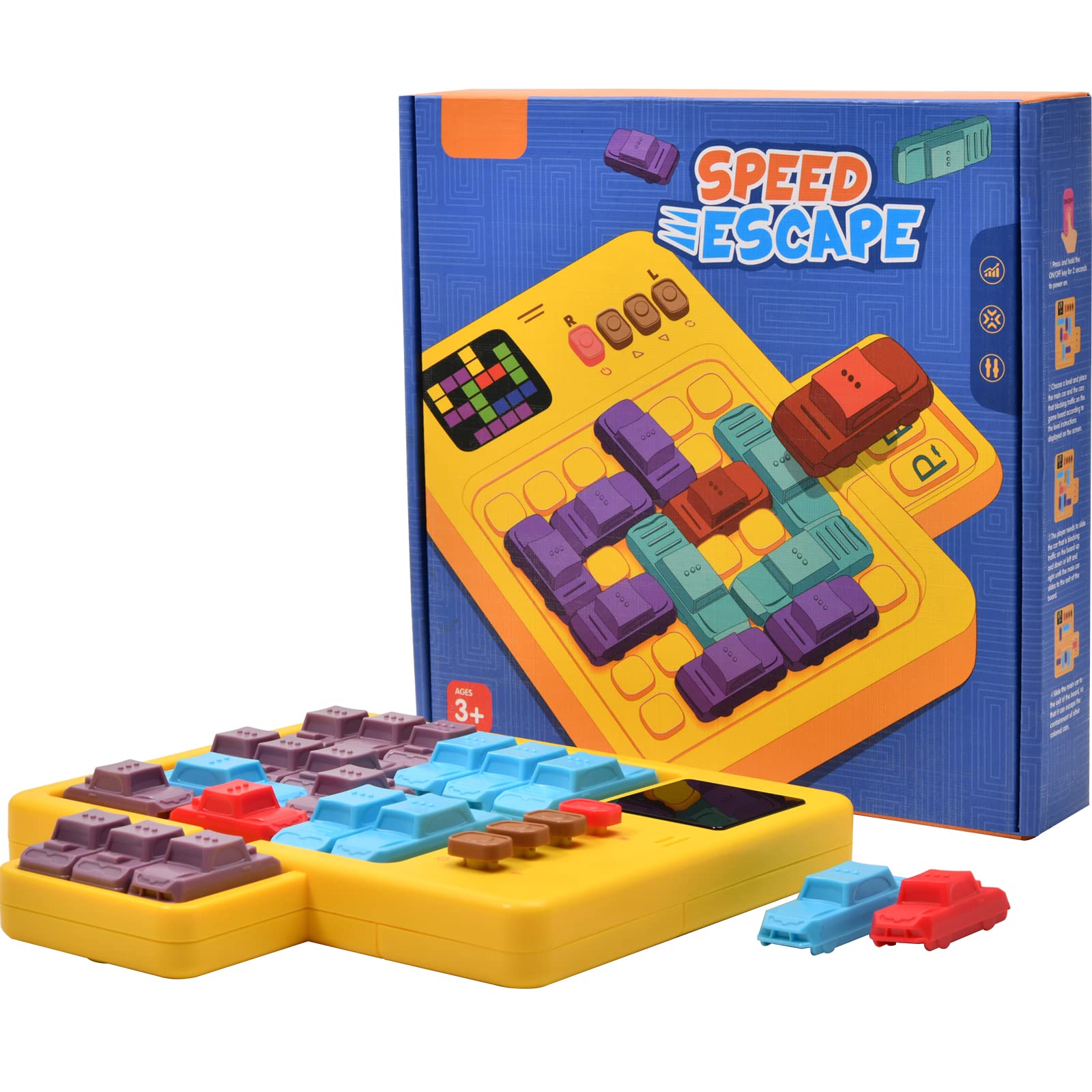 Super Slider Puzzle Games, Electronic Rush Hour Traffic Jam, Smart Games with 1500 Levels for Kids 8-12