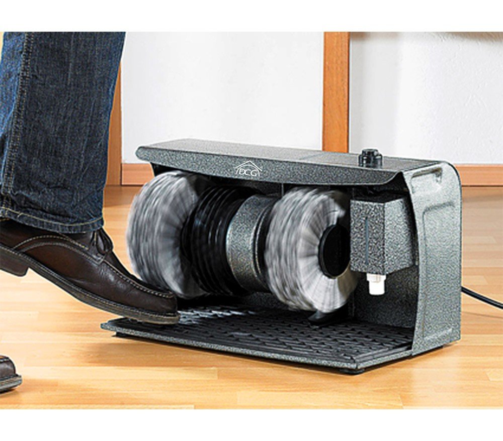DCG MLS2798 - Abrillantador de zapatos. Apto para todo tipo de cuero. 2 cepillos de pulido y 1 cepillo de prepulido.