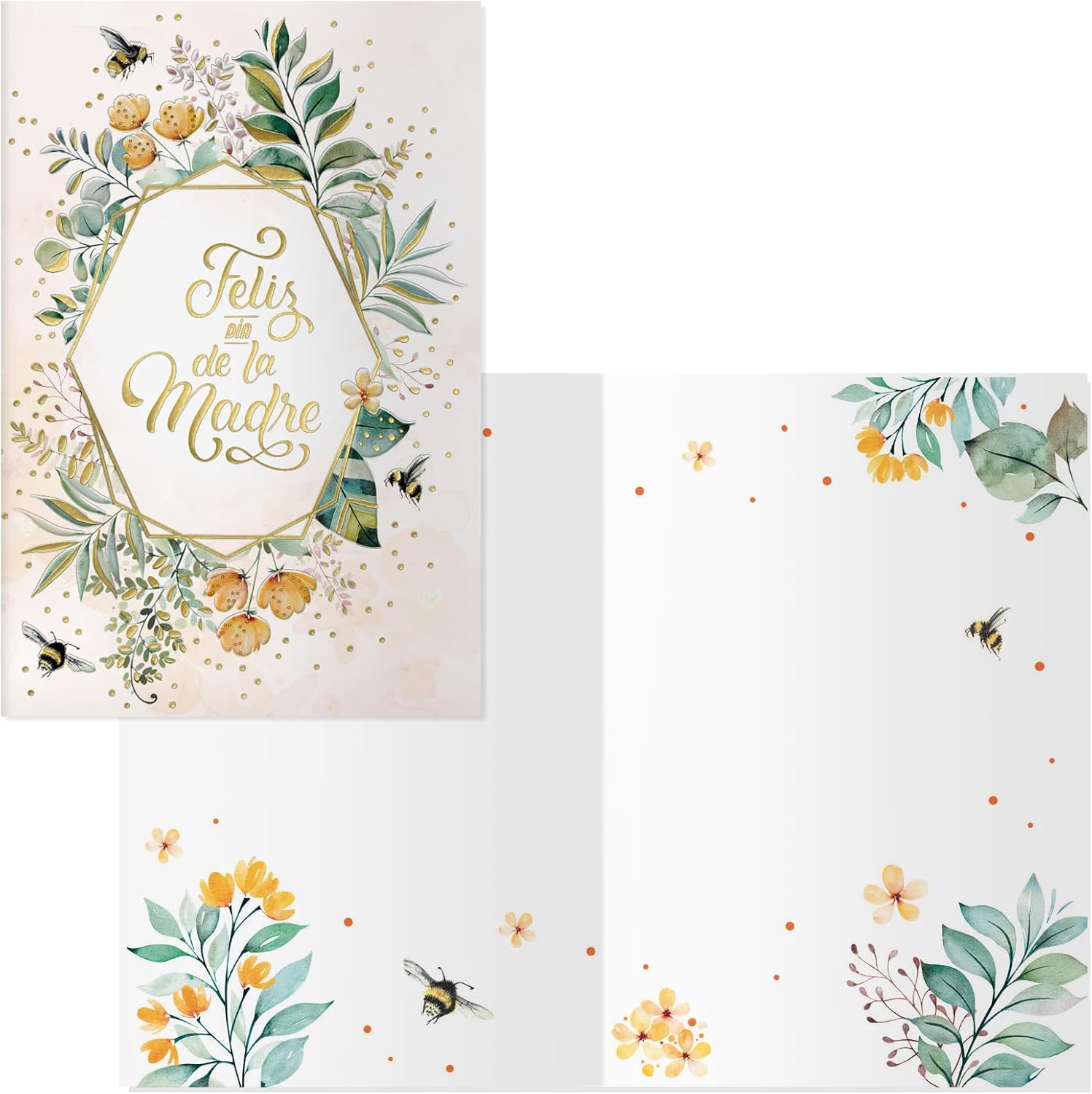 DOHE - Tarjetas Felicitación Día de la Madre (6 uds.) - Regalo para Mamás, Incluye Sobre de Papel, Tamaño 11,5x17 cm, Tarjetas de Agradecimiento - Éxito