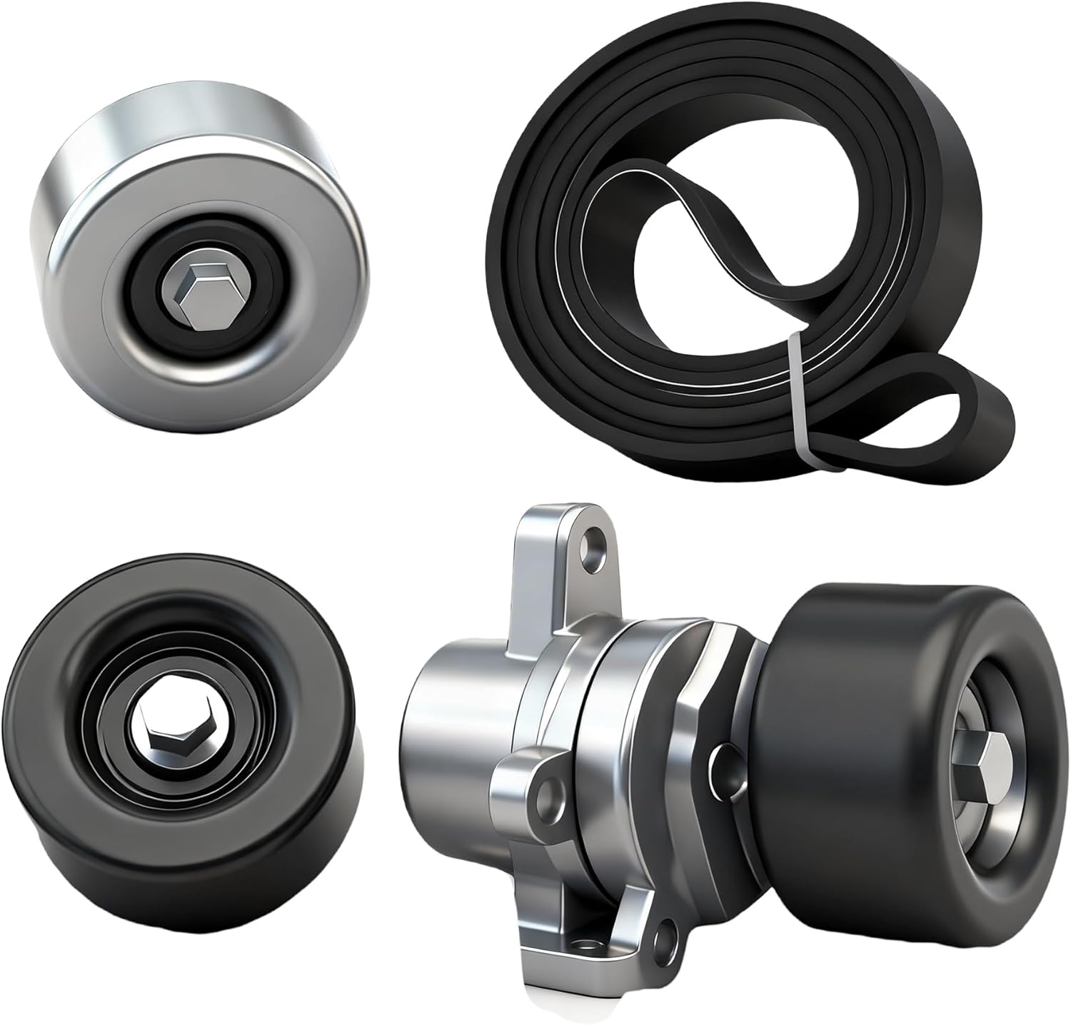 Serpentine Drive Belt Tensioner Component Kit 90K-39155 for Nissan Maxima 2009 2010 2011 2012 2013 2014 2015 for Nissan Murano 2009-2014 for Nissan Altima 2007 2008 2009 2010 2011 2012 39155 K070669