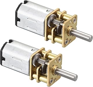 Rebower Micro Speed Reduction Gear Motor with Full Metal Gearbox [ for DIY RC Aircraft, Model Car ] - 125RPM / DC 3V / 2 Pcs