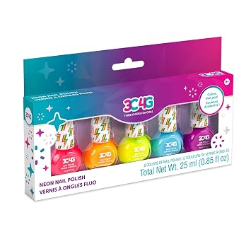 Amazon Com Three Cheers For Girls 霓虹指甲油組 女孩速乾指甲油組 包括5 種霓虹色 無毒指甲油組適合8 歲以上兒童 美容與個人護理 Amazon Com Three Cheers For Girls 霓虹指甲油組 女孩速乾指甲油組 包括5 種霓虹色 無毒指甲油組適合8 歲以上兒童 美容與個人護理