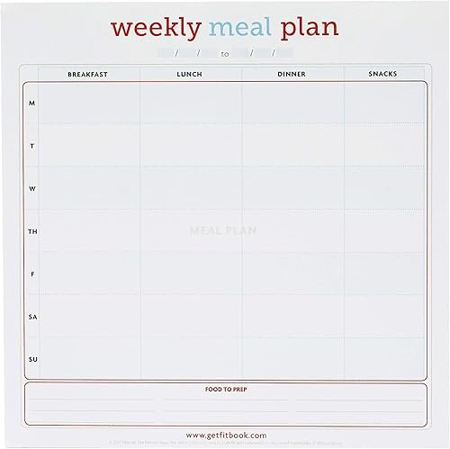 Miniatura 4 de Fitlosophy Eat Fit - Planificador semanal de comidas, lista de compras y guía de preparación de comidas, 40 páginas