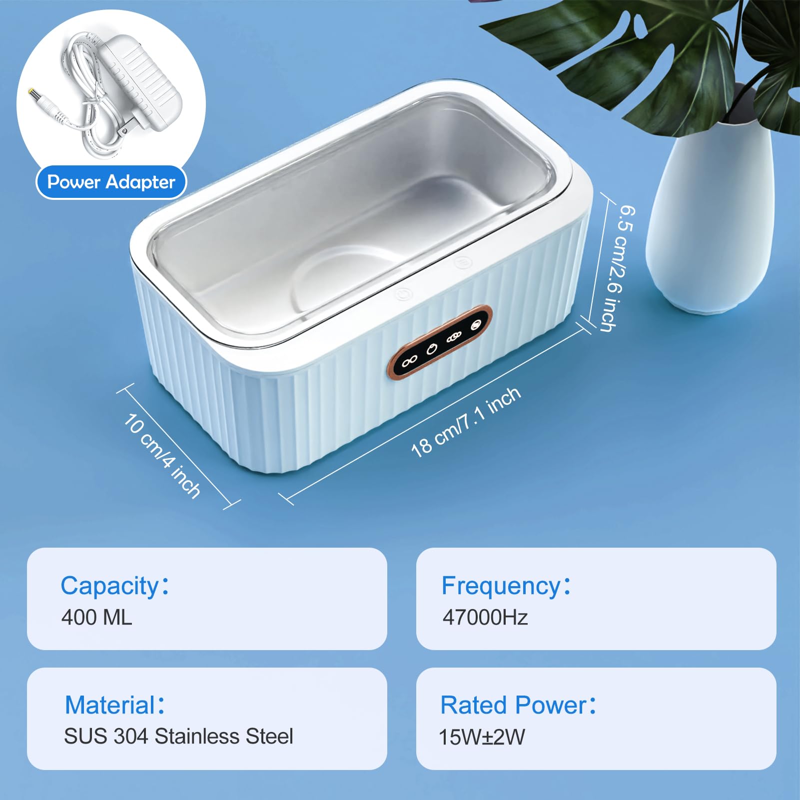 Amazon.com: Yewkoisl Jewelry Cleaner, 47KHz Ultrasonic Cleaner