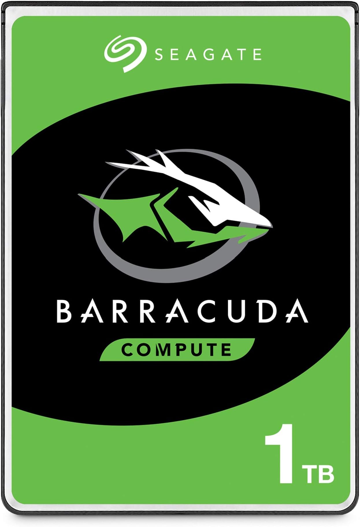 Seagate BarraCuda 1TB, Internal Hard Drive, 2.5 Inch , SATA, 6GB/s, 5.400 RPM, 128MB Cache for PC Laptop, FFP (ST1000LMZ48)