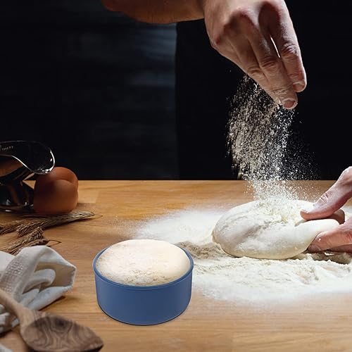 Miniatura 5 de Tofficu Cuenco de masa de silicona Caja de masa para pizza, caja de prueba de masa para el hogar (23.7 fl oz, azul