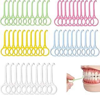 Orthodontic Bracket Remover Tool Set 50PCS Retainer Removal Hook Invisible Aligner Remover Dental Appliance Removal Hook Oral Care Cleaning Tool Kit 5 Colors Portable Hygienic Design