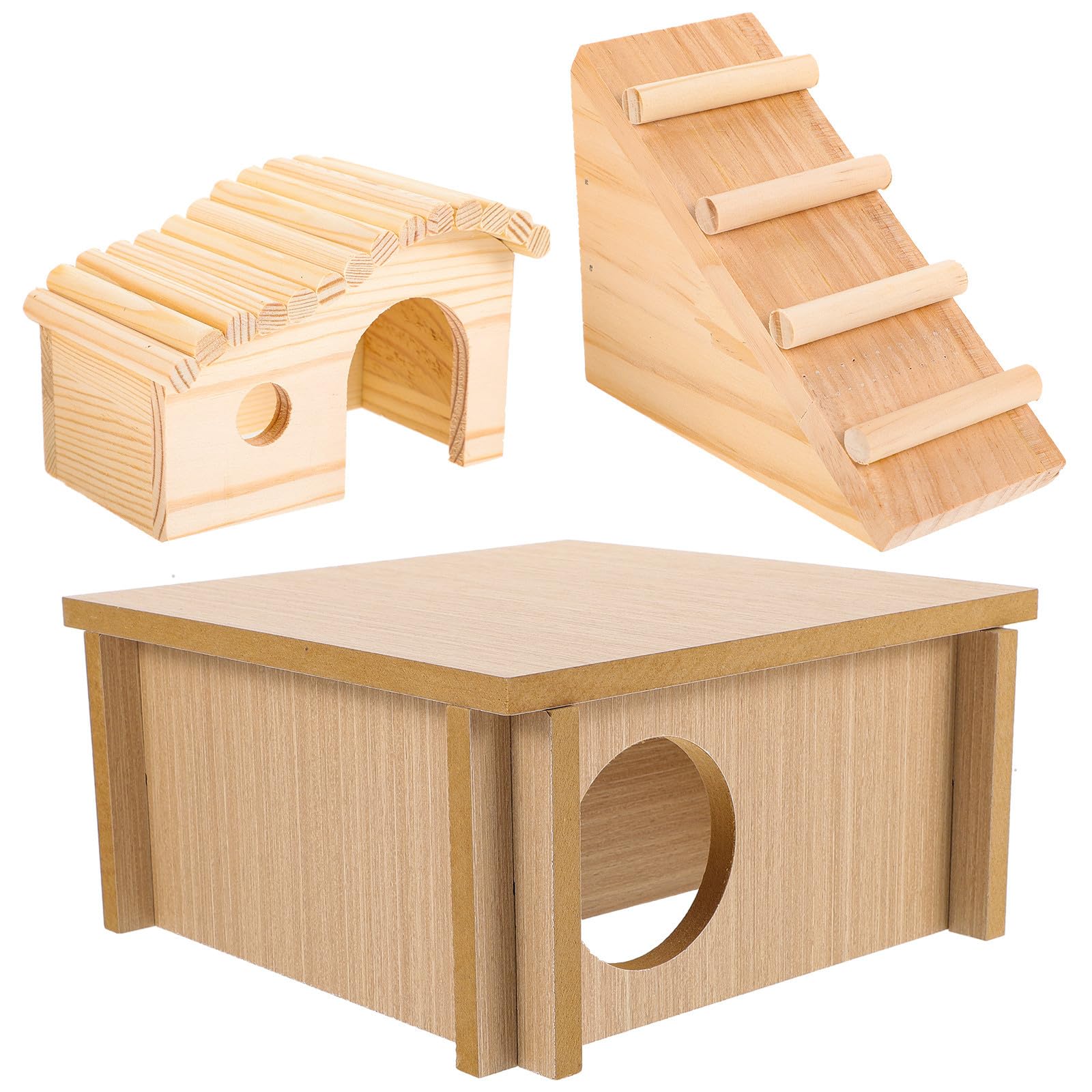 Gadpiparty Hamsterspielplatz Versteckhaus mit Leiter, Khaki
