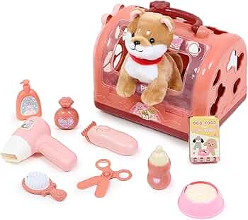 Amazon.co.jp: マザーガーデン わんちゃん お世話 キャリーセット 《茶