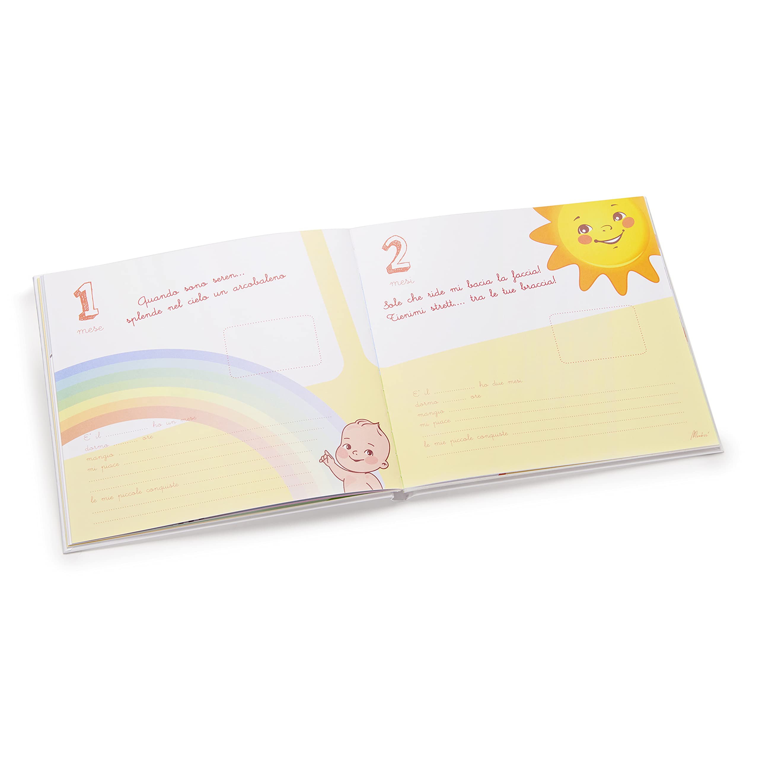 Diario Della Nascita - Il mio Primo Anno - Idea regalo nascita - Bimba
