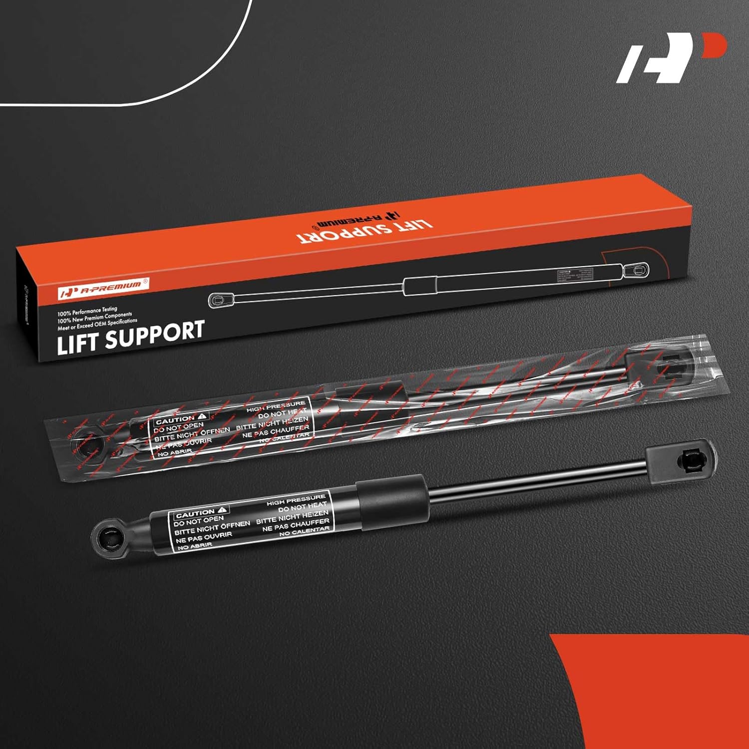 A-Premium Running Board Lift Supports Shock Struts Compatible with Select Ford Models - F-150 F150 2009-2014 - Replace# 9L3Z15200M48A(2PC Set)