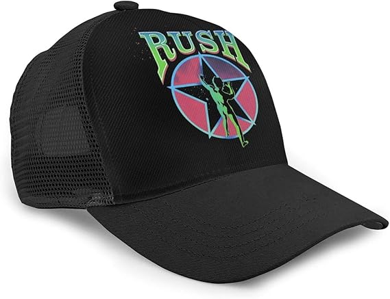 Amazon 野球帽 キャップ Rush Starman Band ラッシュ バンド メッシュキャップ 帽子 ベースボールキャップ通気性 日除け スポーツ帽子 ヒップホップ 人気 男女兼用 速乾 軽薄 日よけ カジュアル 釣り 日常 アウトドア メッシュ帽 調節可能 ぼうし Cap キャップ 通販