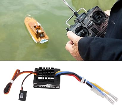 Brushedelectronicspeedcontroller, 80abrushedesc Brushedmotoresc Compatible with 540 550 750 Motor Cars Boats Tanks 6.5v5a Bec Output