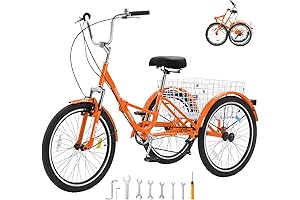 VEVOR Folding Adult Tricycle: Ultimate Ride for Adults