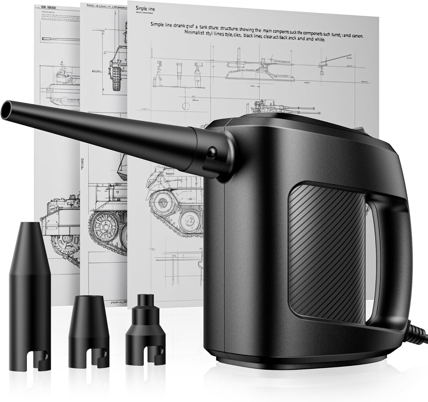 Electric Air Duster 550W – Powerful Compressed Air Blower for PC, Laptop, Electronics, Home Cleaning – Replaces Canned Air, Datavac Alternative