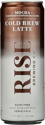 Rise Brewing Co Organic Oat Milk Mocha Latte Cold Brew Coffee, 11 FZ