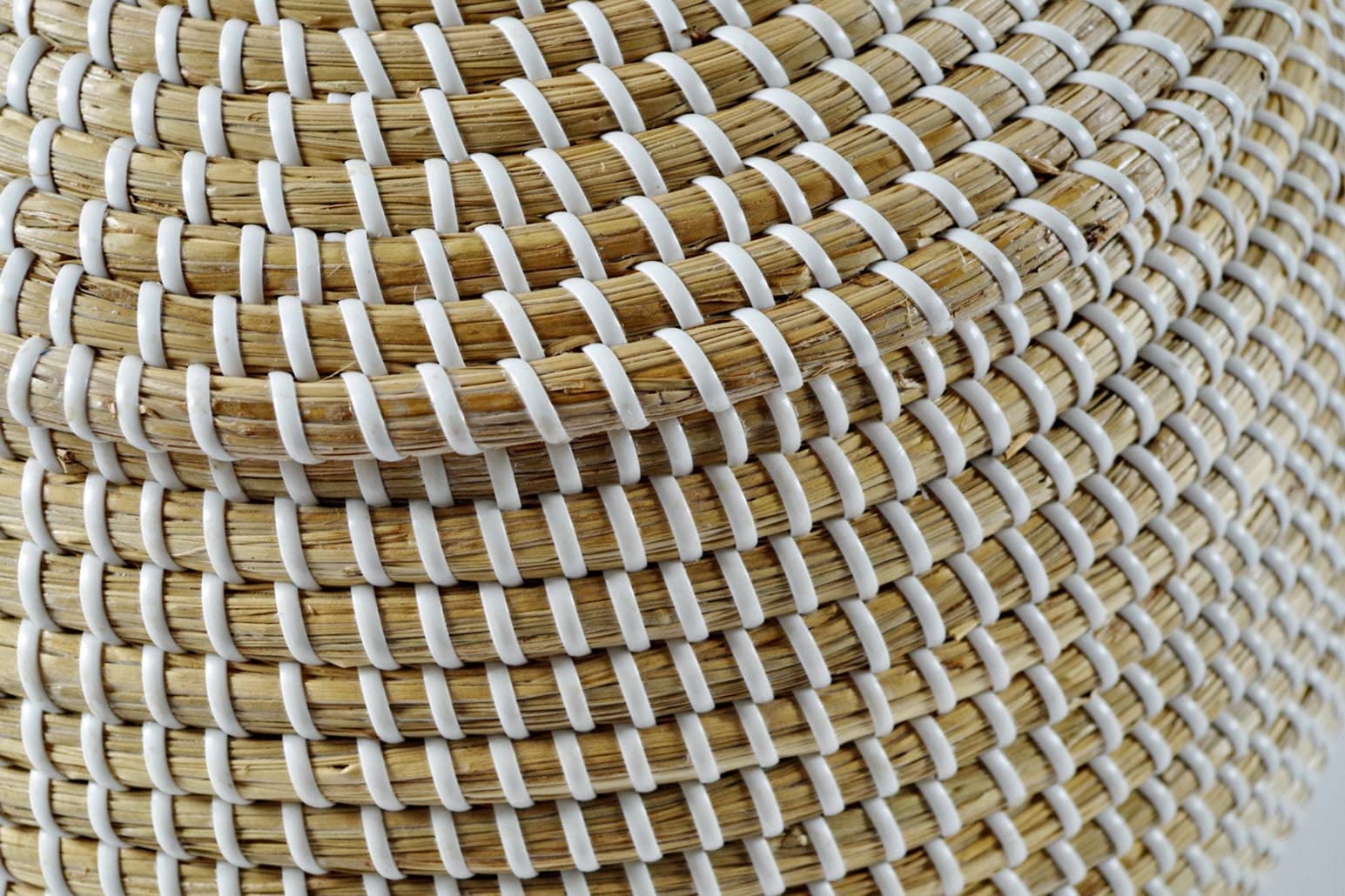 Kobolo Schlangenkorb Aus Seegras - 38x41cm Mit Deckel Beige