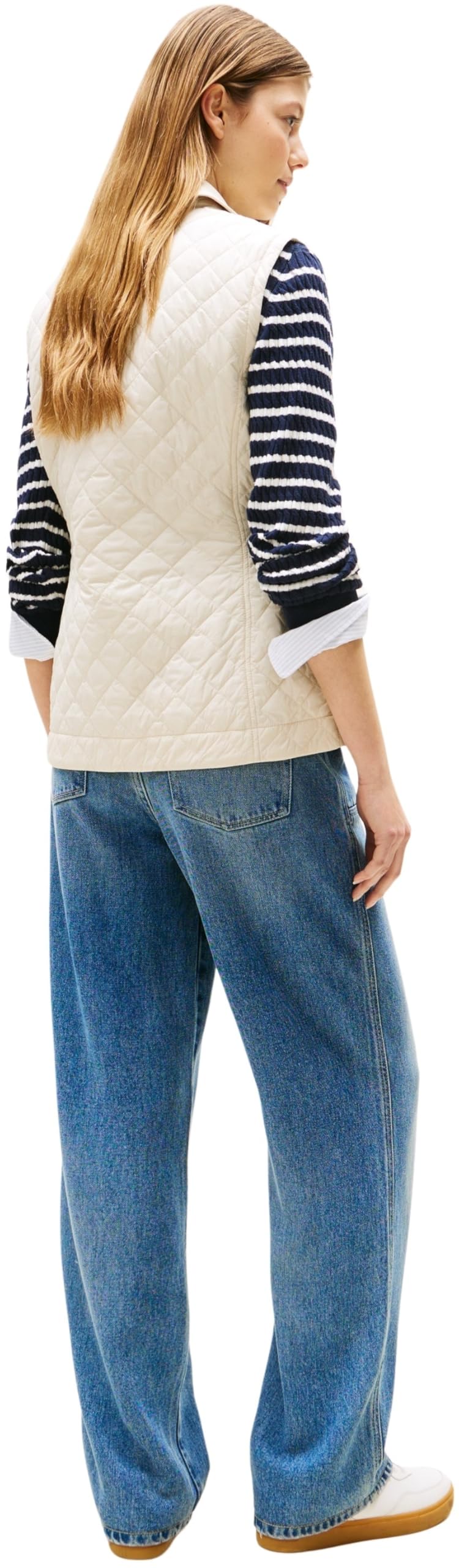 Tommy Hilfiger Padded Nylon Slim Quilted Vest Ww0ww45638 Chaleco Mujer (Pack de 1)