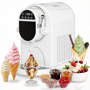 Countertop Soft Serve Ice Cream Machine 1.25Qt, No Pre-Freezing