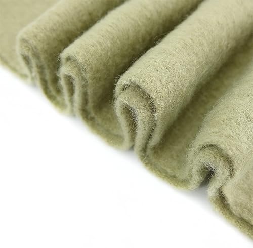 Miniatura 5 de SHOHOKU Bufanda grande y gruesa de color sólido, tacto de cachemira, bufandas suaves, de gran tamaño, grueso y cálido, chal con guantes para mujeres