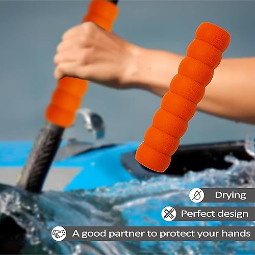 Miniatura 3 de Paquete de 2 empuñaduras para kayak, agarre antideslizante para remos desmontables, accesorios de kayak para prevención de ampollas (diámetro 1.181