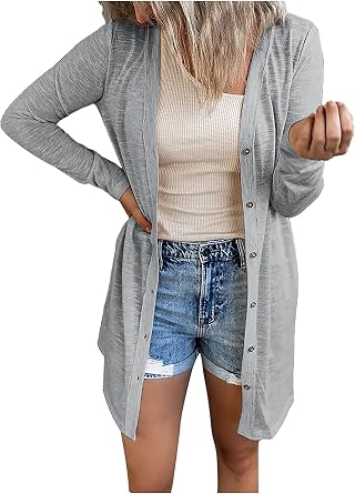 Women Casual Loose Cardigan Tops Leopard Print Long Sleeve Outwear Open Front Trench Camouflage Cardigans Coats