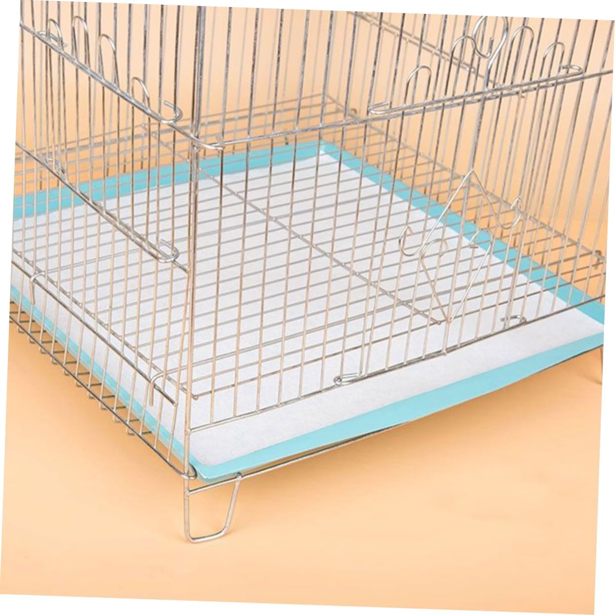 100Pcs Disposable Parrot Cage Liner Paper Pads Thick Absorbent Bird Cage Mats for Easy Cleaning for Birdcages and Pet Accessories