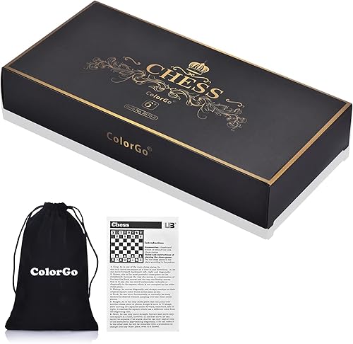 Miniatura 6 de Juego de ajedrez con tablero magnético plegable y 2 reinas adicionales para niños y adultos