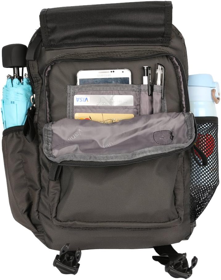 Sling Bag Backpack Cross Body Messenger Bag Shoulder Backpack Travel Rucksack Black - Image 2